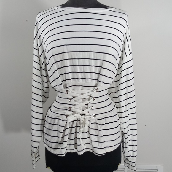 Express white and black corset top - Picture 1 of 1